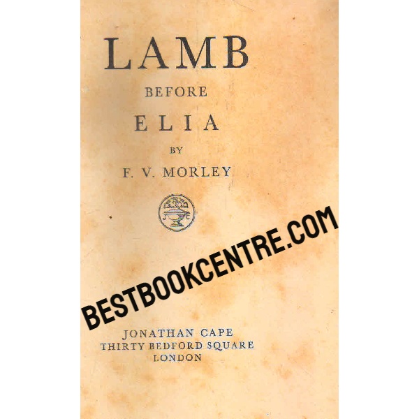 lamb before elia 1st edition