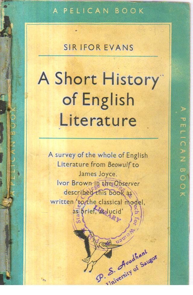 A Short History of English Literature book at Best Book Centre.