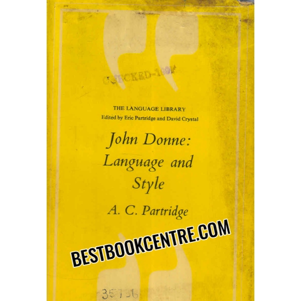 john donne language and style 1st edition