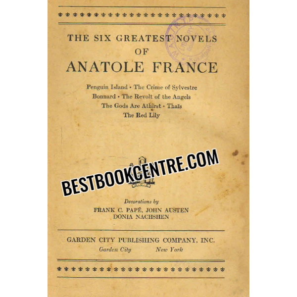 the six greatest novels of anatole france