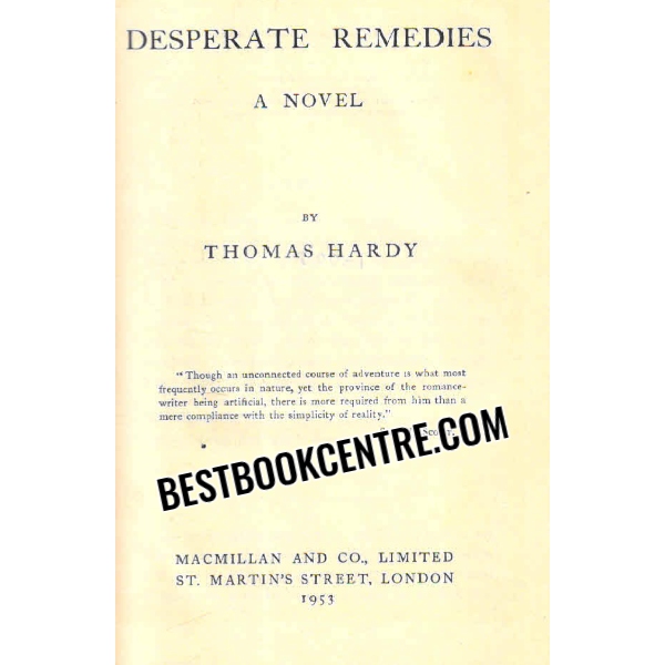 desperate remedies