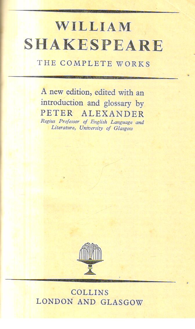  William Shakespeare the complete work
