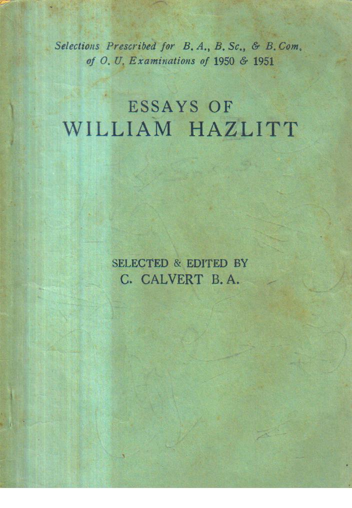 Essays of William Hazlitt