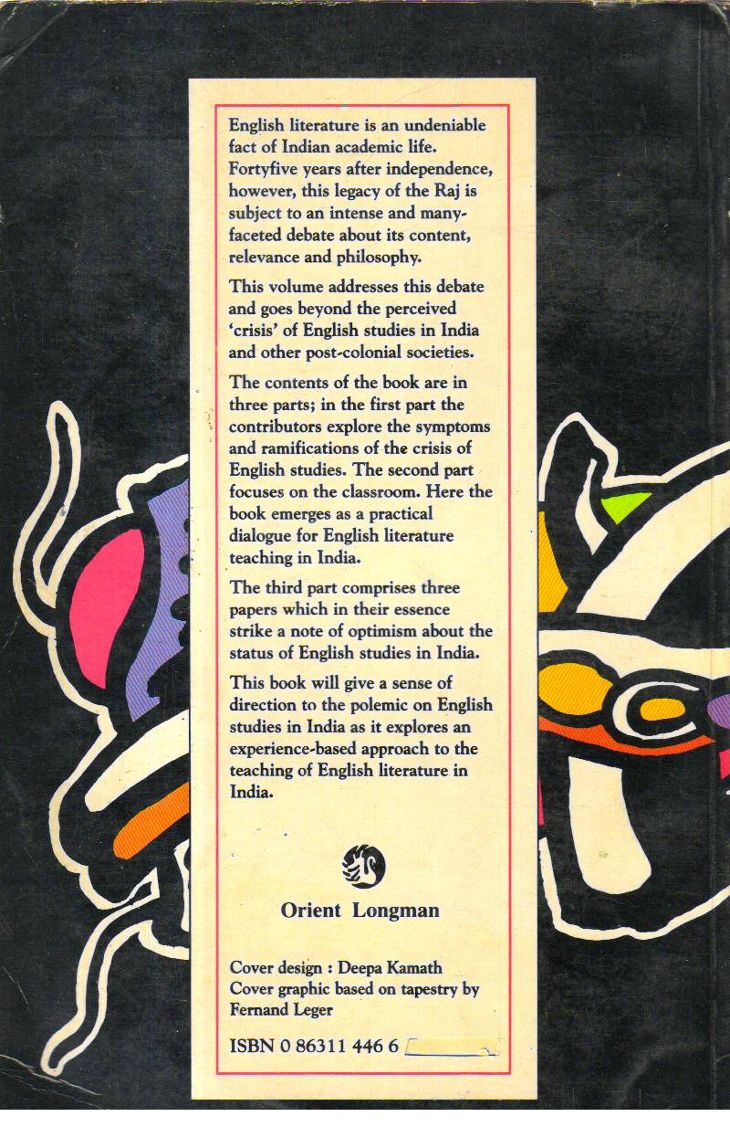Provocations The Teaching of English Literature in India