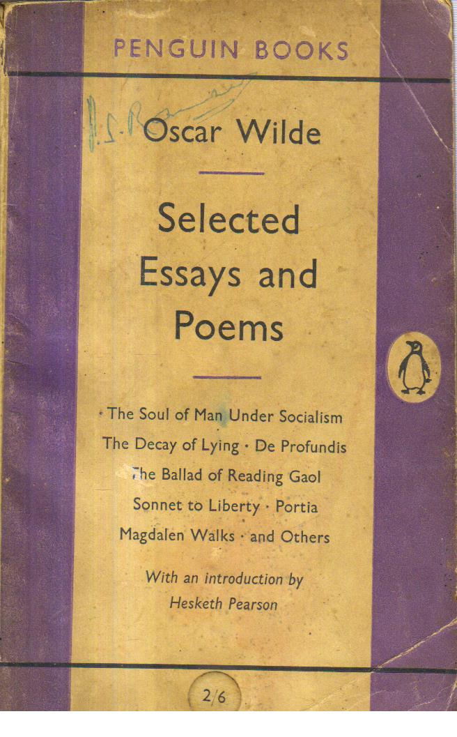Selected Essays and Poems.