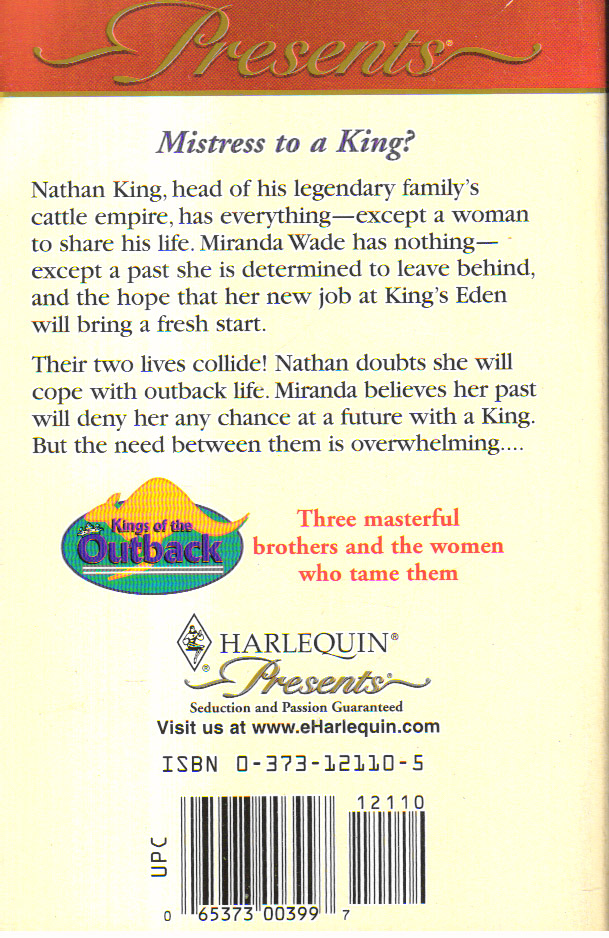 The Cattle King's Mistress