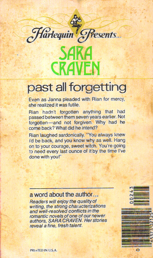 PAST ALL FORGETTING 