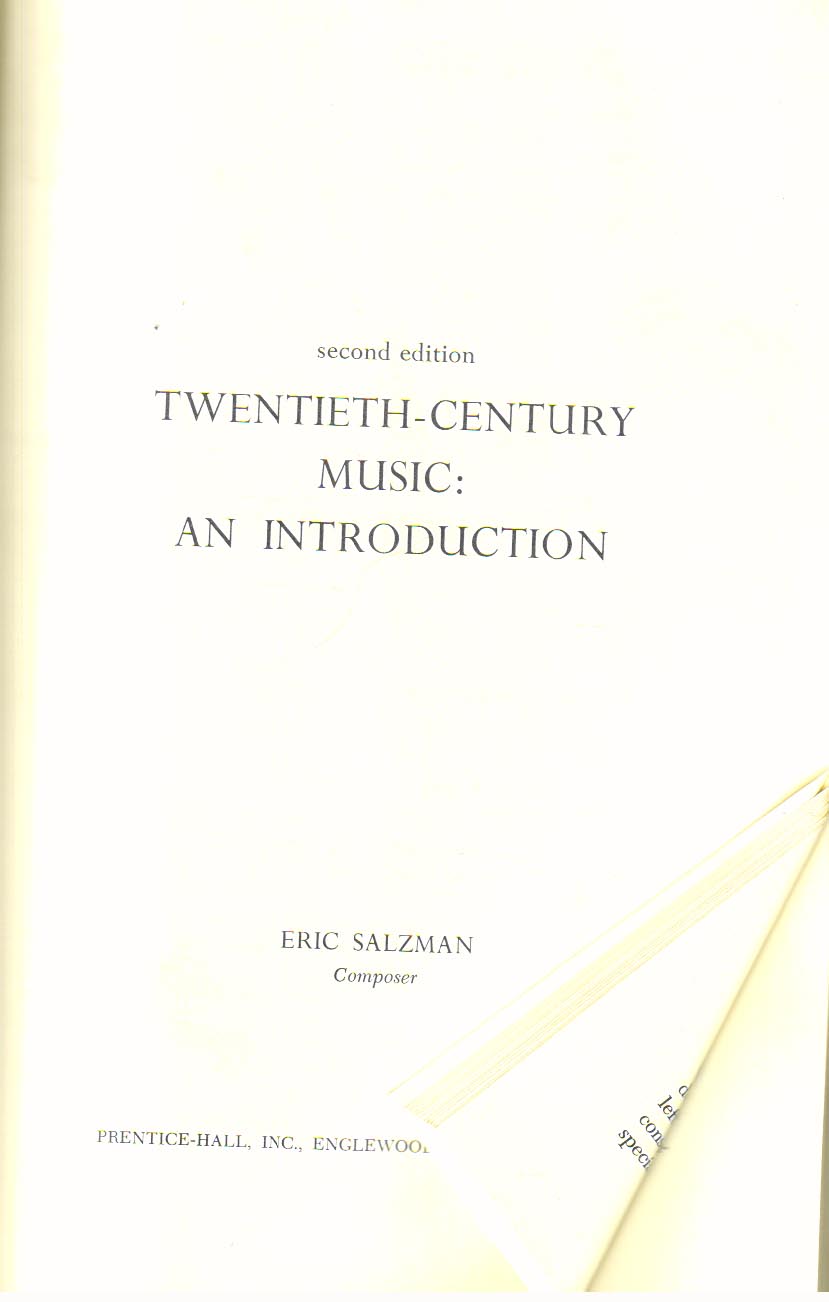 Twentieth-Century Music: An Introduction