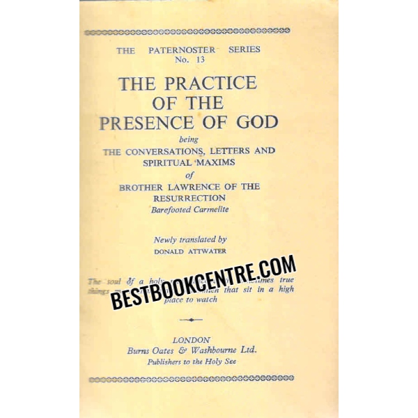 the practice of the presence of god 