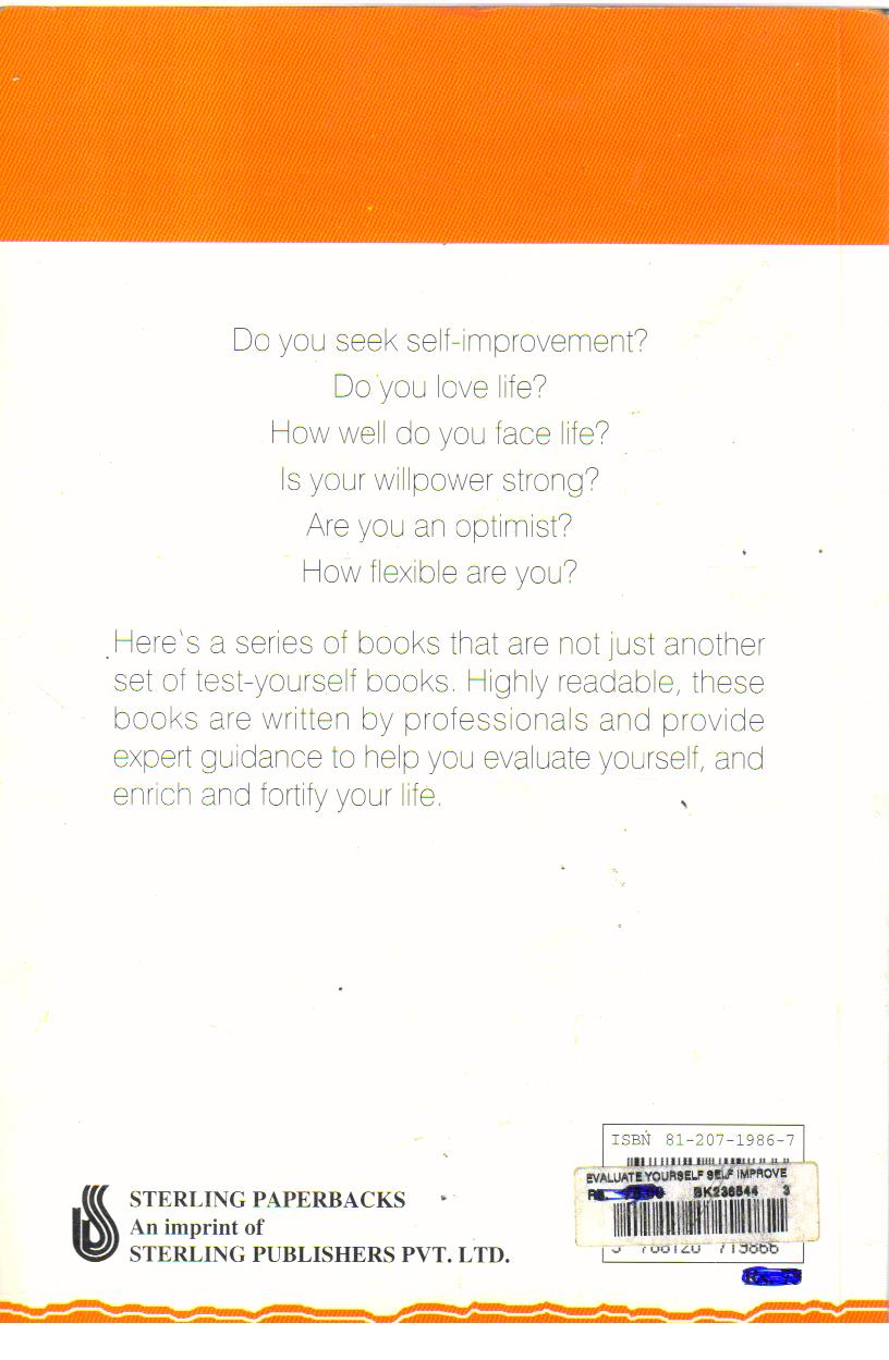 Evaluate Yourself  Self-Improvement