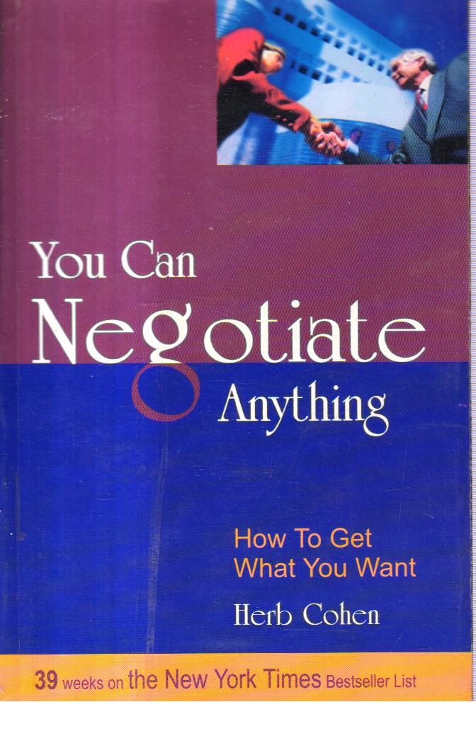 You Can Negotiate Anything