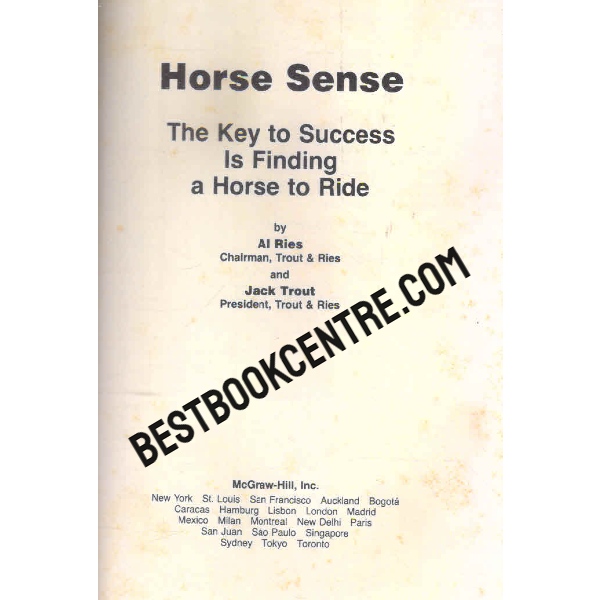 horse sense 1st edition