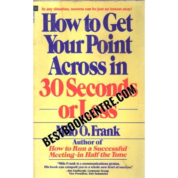 how to get your point across in 30 seconds or less