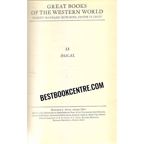 the provincial letters pensees scientific treatises volume 33