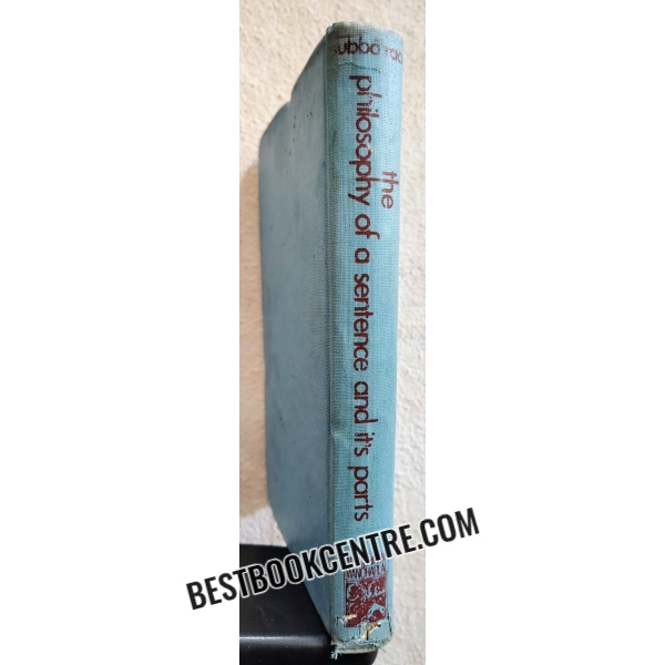 the philosophy of a sentence and its parts 1st edition