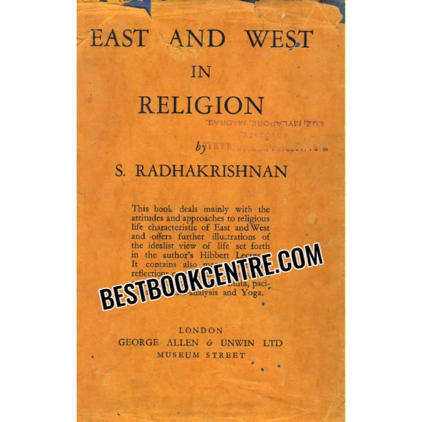 east and west in religion 1st edition