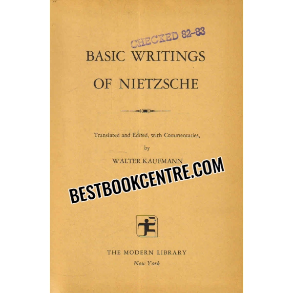 basic writings of nietzsche