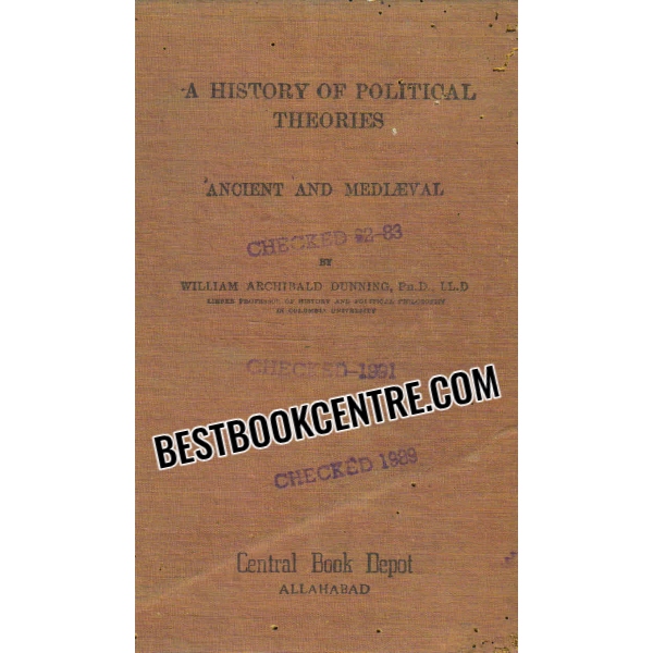 a history of political theories Ancient and Medieval