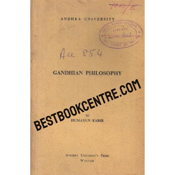 gandhian philosophy 1st edition