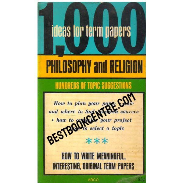 Philosophy and Religion