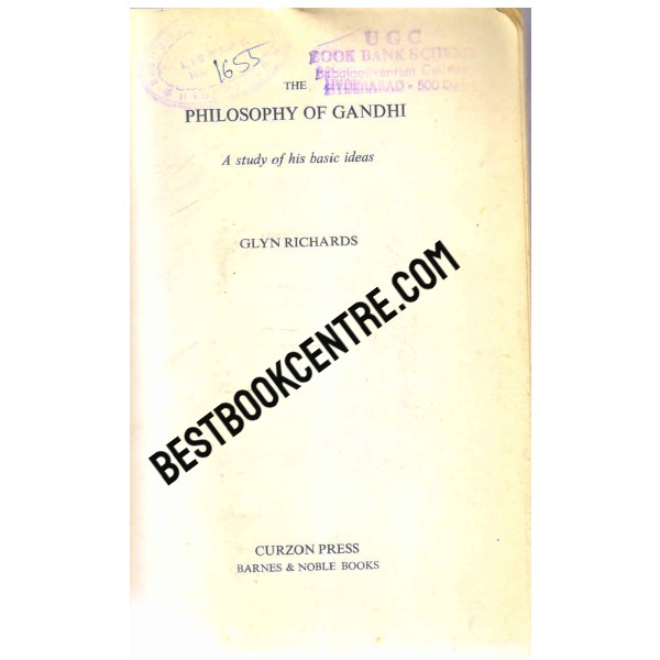 The Philosophy of Gandhi 1st edition