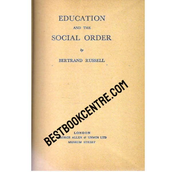 Education and the Social Order