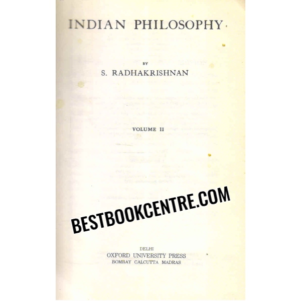 indian philosophy volume 1 and 2 