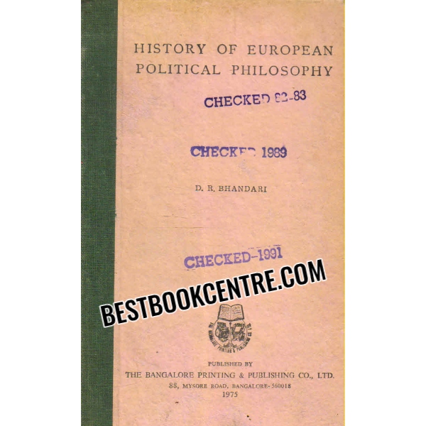 history of european political philosophy 