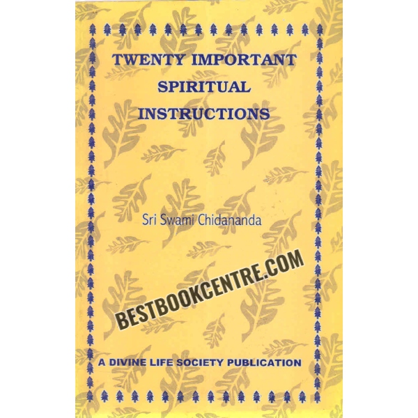 twenty important spiritual instructions 