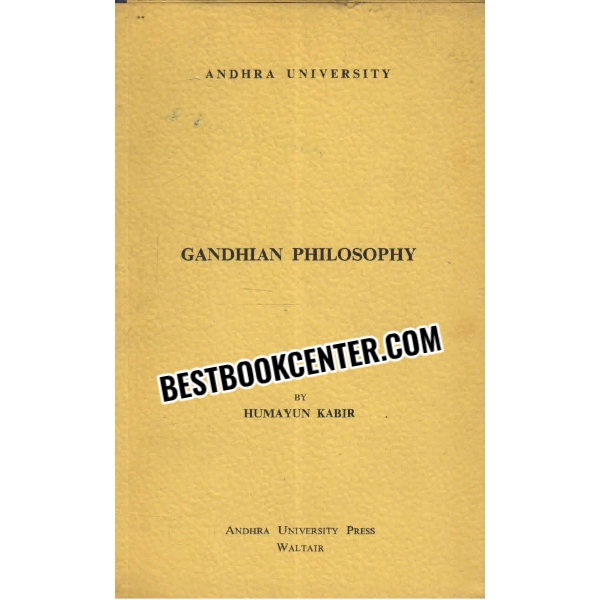 gandhian philosophy 1st edition
