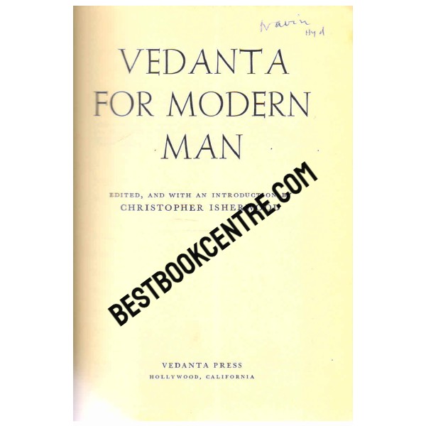 Vedanta for Modern Man 2nd Printing