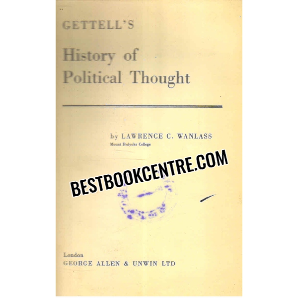 gettells history of political thought 