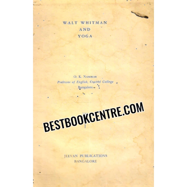 walt whitman and yoga 