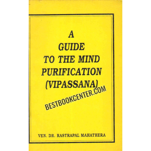 a guide to the mind purification vipassana