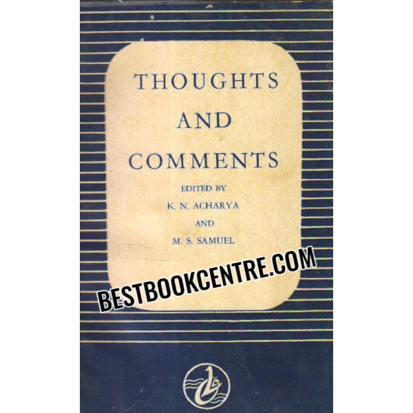 thoughts and comments 1st edition