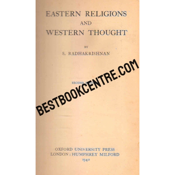 eastern religions and western thought