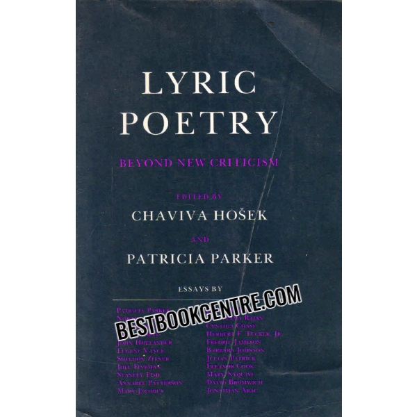 lyric poetry beyond new criticism 