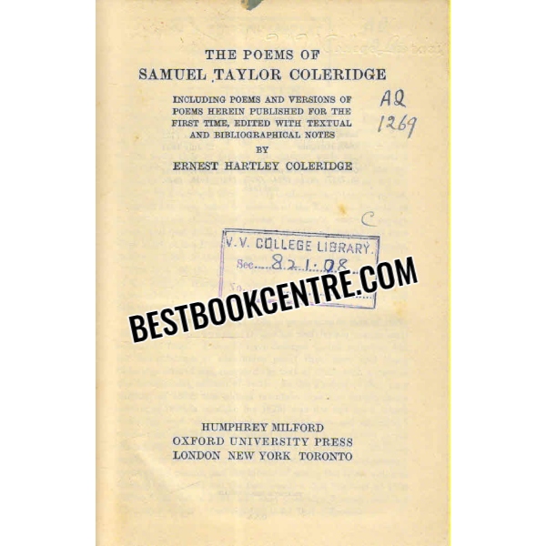 the poems of samuel taylor coleridge 