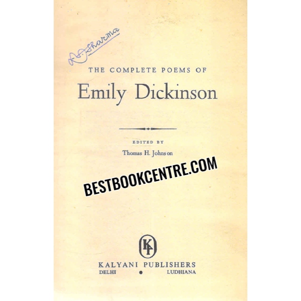 the complete poems of emily dickinson 