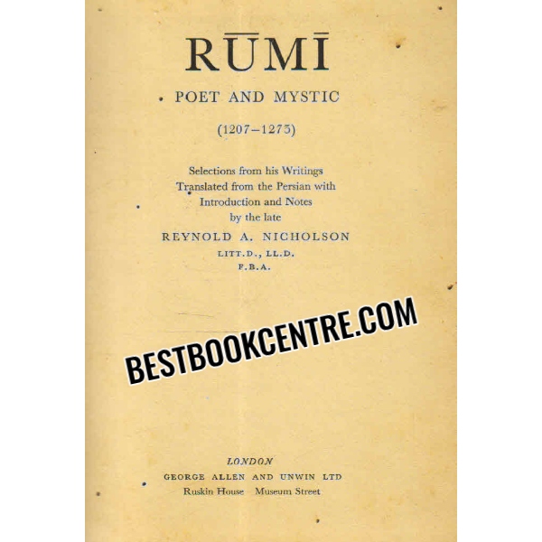 rumi poet and mystic 