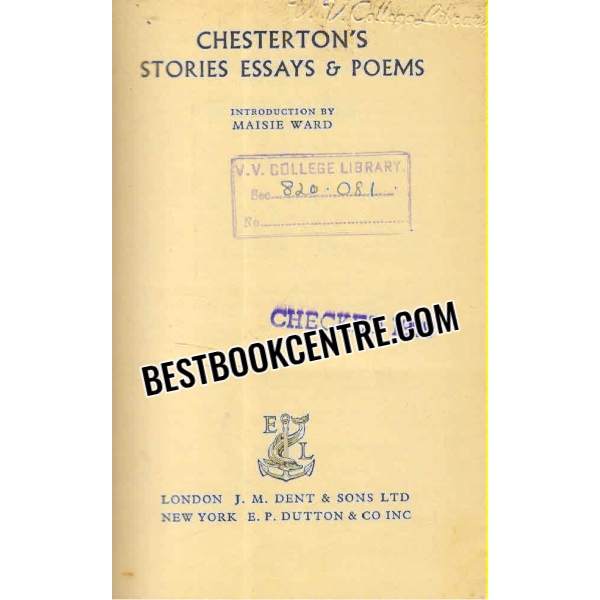 chestertons stories essays and poems 