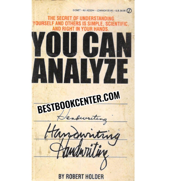 you can analyze handwriting 