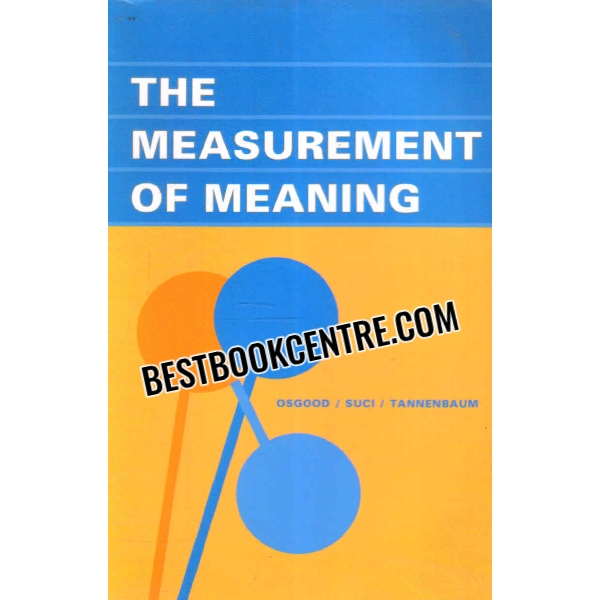the measurement of meaning 