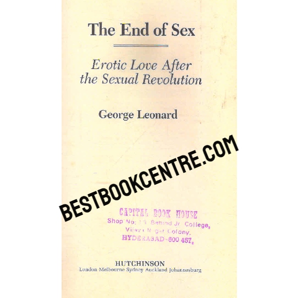 the end of sex 1st edition