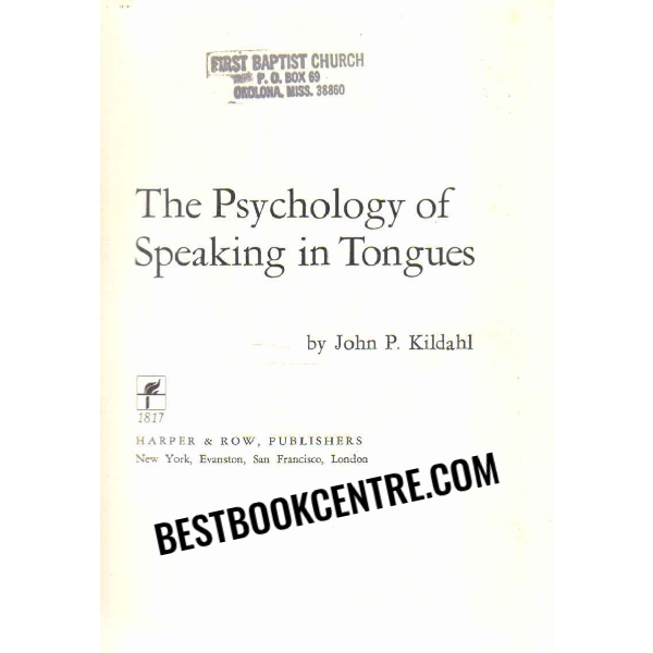 the psychology of speaking in tongues 