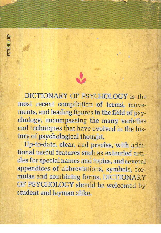 Dictionary of Psychology.