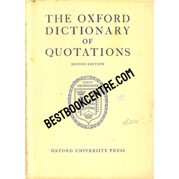 The Oxford Dictionary of Quotations