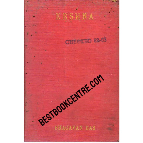 Krshna a study in the theory of avataras 