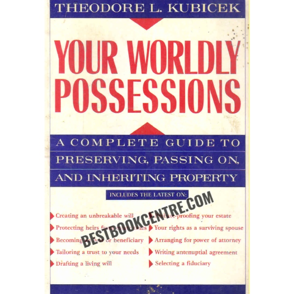 your worldly possessions 