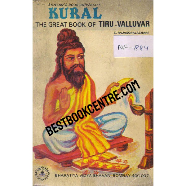 Kural the great book of Tiru valluvar